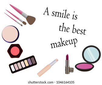 Make up and beauty wallpaper design