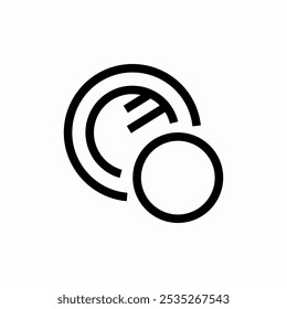 make up blush icon sign vector