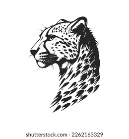 Make a bold statement with our striking black and white, clean and minimalist spotted gypard logo.
