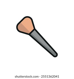 Make up brush beauty icon vector basic design simple and modern concept graphic