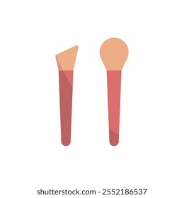 Make up brush beauty icon vector basic design simple and modern concept graphic