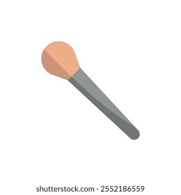 Make up brush beauty icon vector basic design simple and modern concept graphic