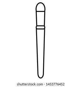 make up brush drawing icon