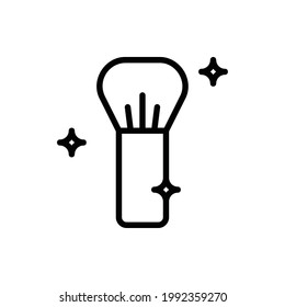 Make Up Brush Flat Icon Logo Illustration Vector Isolated. Make Up and Beauty Icon-Set. Suitable for Web Design, Logo, App, and Upscale Your Business.