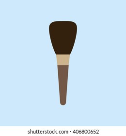 Make Up Brush Icon. Blush brush. Vector illustration