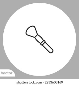 Make up brush icon sign vector,Symbol, logo illustration for web and mobile