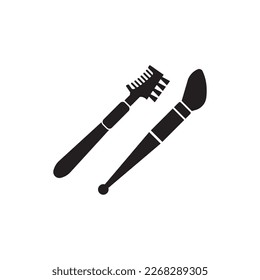 make up brush icon symbol,illustration design template.