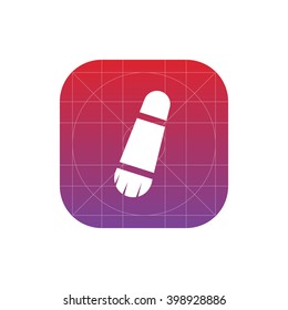 make up brush icon. vector eps10 icon
