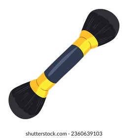 make up brush illustration vector isolated