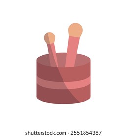 Make up brush set make up beauty icon vector basic design simple and modern concept graphic