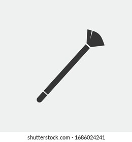 make up brush vector icon cosmetics