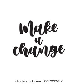 make a change text on white background.