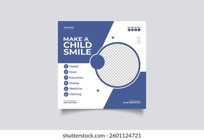 Make a Child Smile Charity Campaign Poster