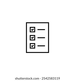 fazer escolha e ícone de lista de verificação para fazer o símbolo de lista