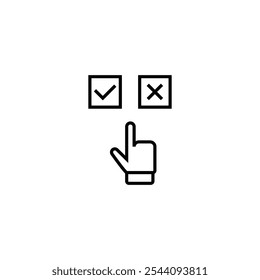 make choice and checkllist icon to do list symbol