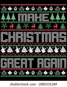 MAKE CHRISTMAS GREAT AGAIN T-shirt design