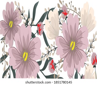 make colorful flower in illustrator