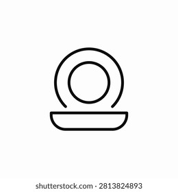 make up compact icon sign vector