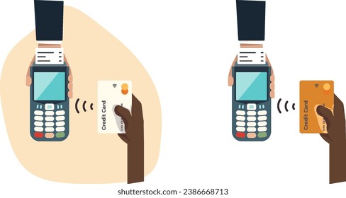 make a contactless payment using a credit card