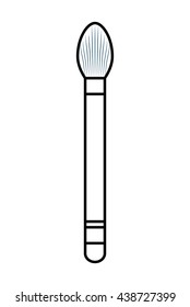 Make up and Cosmetic. brush icon. vector graphic