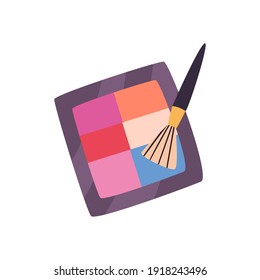 Make-up und Kosmetik-Bürste und Pulver-Design, Mode-Stil und Hautthema Vektorgrafik