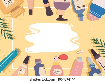Make up cosmetic icon group