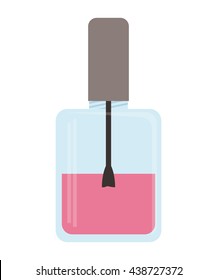 Make up and Cosmetic. nail polish icon. vector graphic