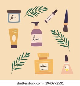 Colección de símbolos cosméticos