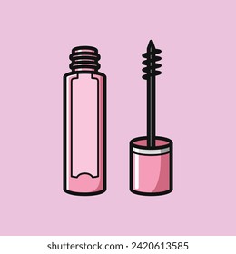 Make up cosmetics beauty girl theme vector design art
