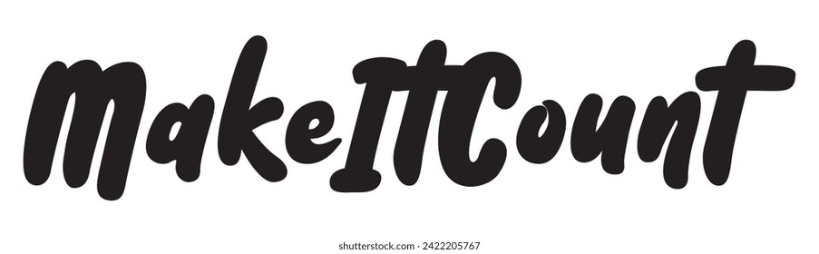 make it count text on white background.