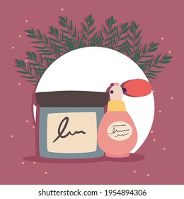 Make up cream and perfume