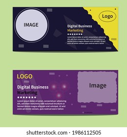 
Make a Creative Web Banner vector  Ad Design 