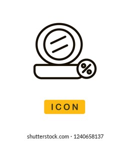 Make up cyber monday vector icon
