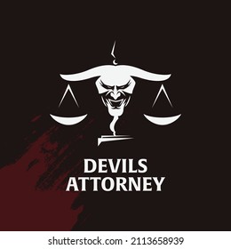 Make a deal with the devil - Devil lawyer. Dangerous manager, bad deal and evil business concept. Vector illustration.