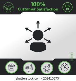 Make decision vector icon graphic elements for your work - Modern design