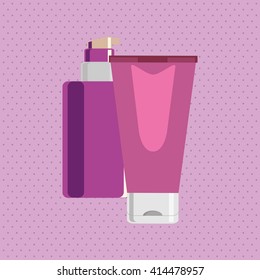 Make up design. cosmetic icon. skin care concept, vector illustration