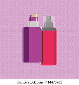 Make up design. cosmetic icon. skin care concept, vector illustration