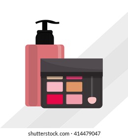 Make up design. cosmetic icon. skin care concept, vector illustration