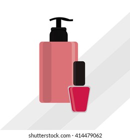 Make up design. cosmetic icon. skin care concept, vector illustration