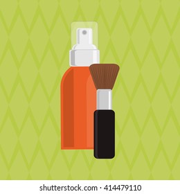 Make up design. cosmetic icon. skin care concept, vector illustration