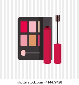 Make up design. cosmetic icon. skin care concept, vector illustration