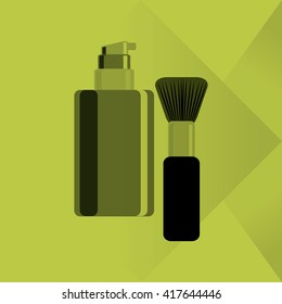 Make up design. cosmetic icon. skin care concept, vector illustration