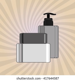 Make up design. cosmetic icon. skin care concept, vector illustration