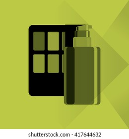 Make up design. cosmetic icon. skin care concept, vector illustration