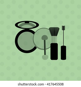 Make up design. cosmetic icon. skin care concept, vector illustration