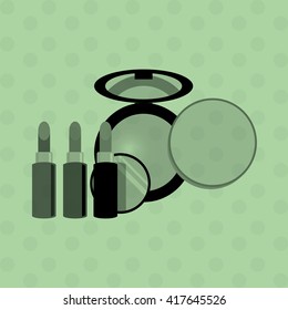 Make up design. cosmetic icon. skin care concept, vector illustration