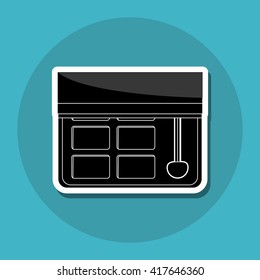 Make up design. cosmetic icon. skin care concept, vector illustration