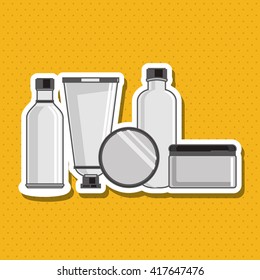 Make up design. cosmetic icon. skin care concept, vector illustration