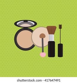 Make up design. cosmetic icon. skin care concept, vector illustration