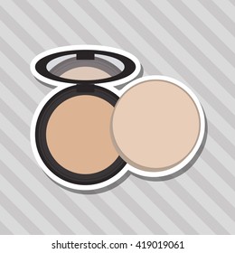 Make up design. cosmetic icon. skin care concept, vector illustration